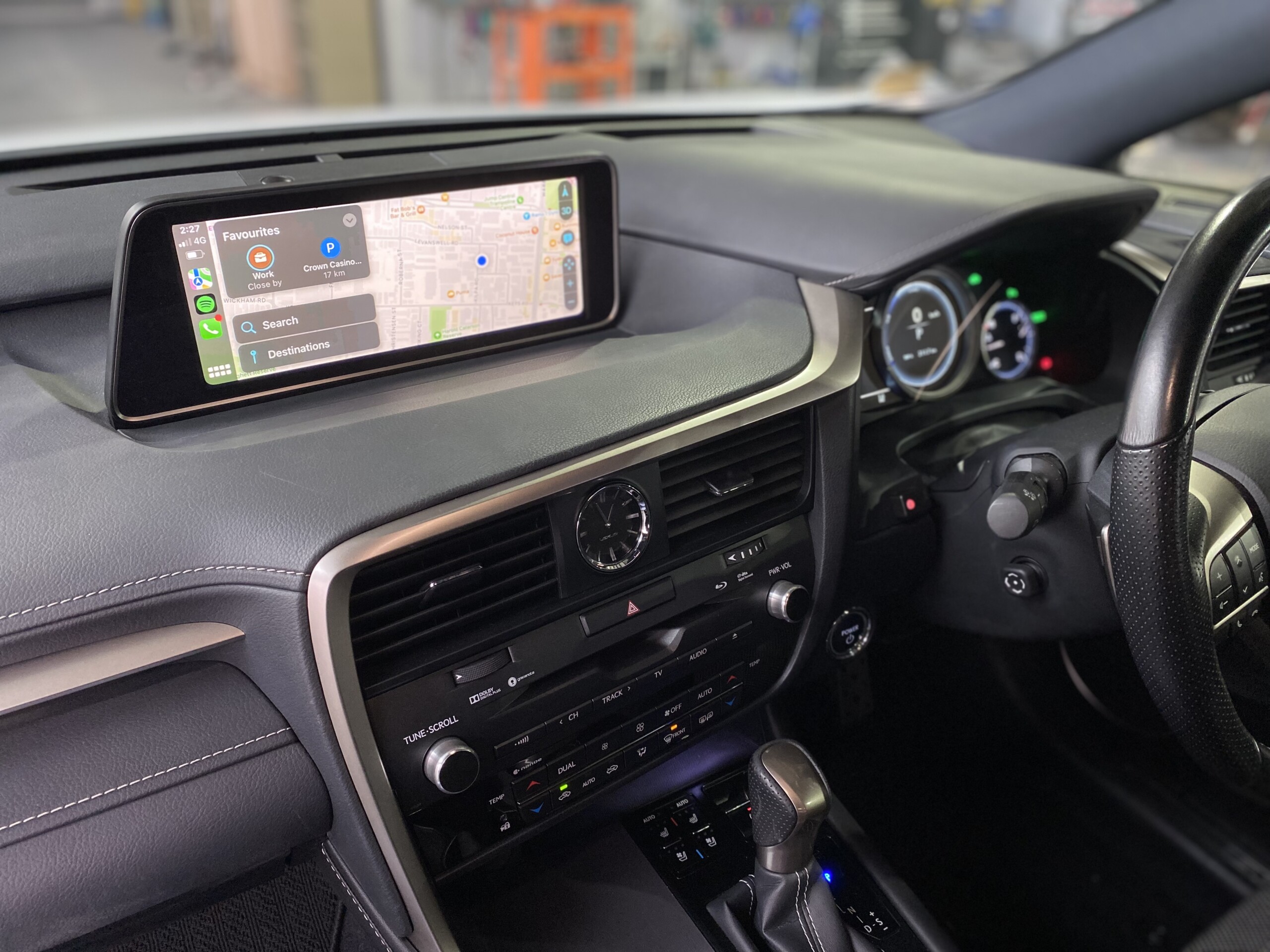 Apple CarPlay home screen on Lexus RX