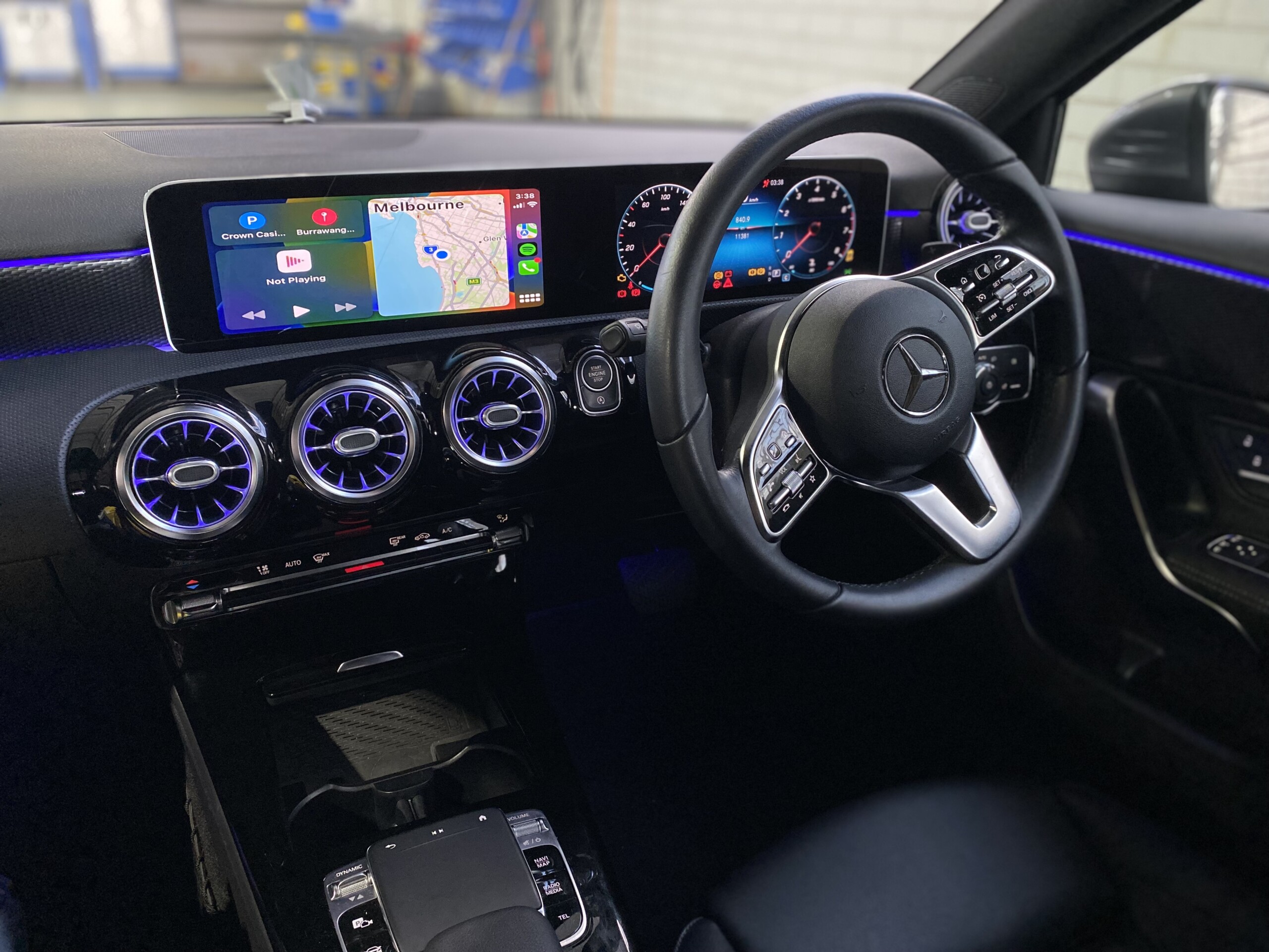 Autofidelity’s Mercedes W177 A-Class 2018 on Wireless Apple CarPlay